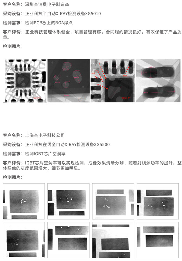 XRAY檢測設(shè)備使用案例